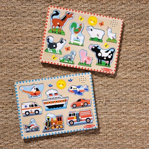 Melissa & Doug Melissa Doug Wooden Light-Activated Sound Puzzle