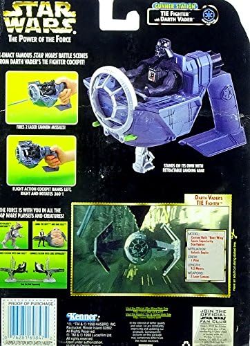 Hasbro Star Wars Power of The Force Gunner Station TIE Fighter with Darth Vader