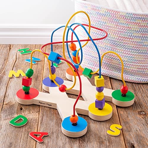 Melissa & Doug Melissa Doug Classic Bead Maze - Wooden Educational Toy - Wooden Bead Maze