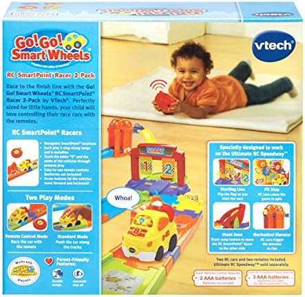 VTech Go Go Smart Wheels Speedway RC SmartPoint Racer 2 Pack Multicolor