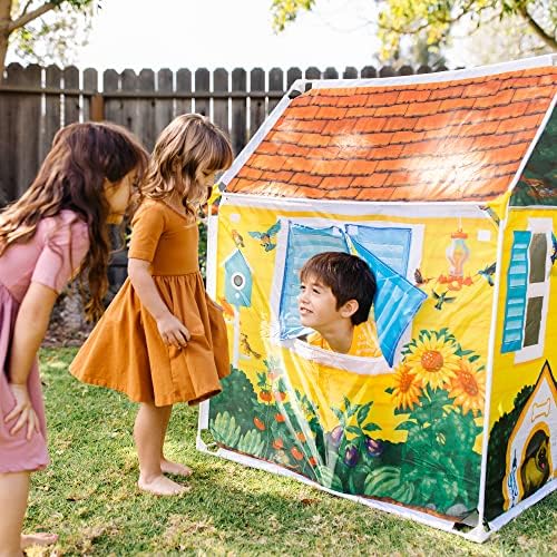 Melissa & Doug Melissa Doug Cozy Cottage Fabric Play Tent and Storage Tote Yellow