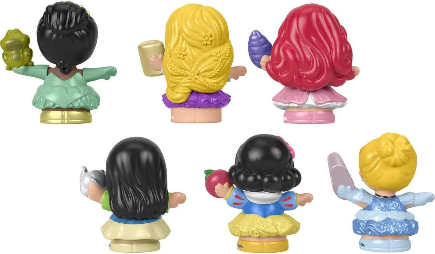 Fisher-Price Little People Toddler Disney Princess Set with 6 Character Figures for