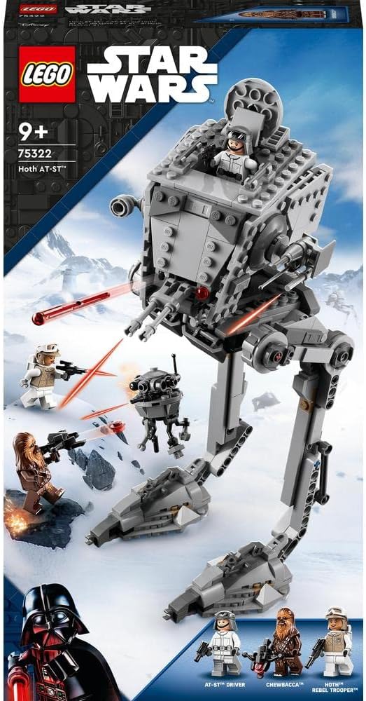 LEGO 75322 Star Wars at-ST on Hoth Chewbacca and Droid Figures Toy from The Empire