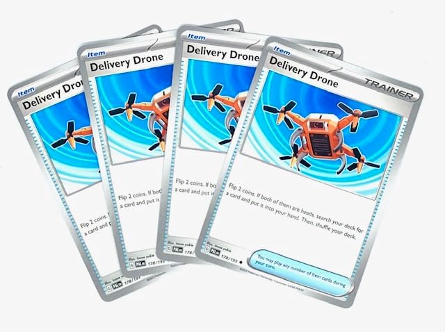 Pokemon Delivery Drone 178193 - Paldea Evolved - Pokemon Trainer Card Set - Playset