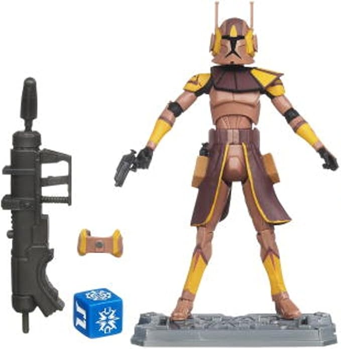 Star Wars 2011 Clone Wars Animated Action Figure CW No. 38 Clone Commander Jet