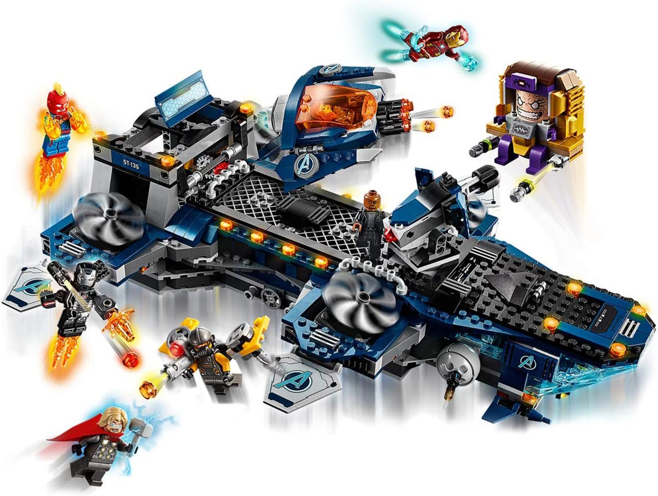 LEGO Marvel Avengers Helicarrier 76153 Fun Brick Building Toy with Marvel Avengers Action