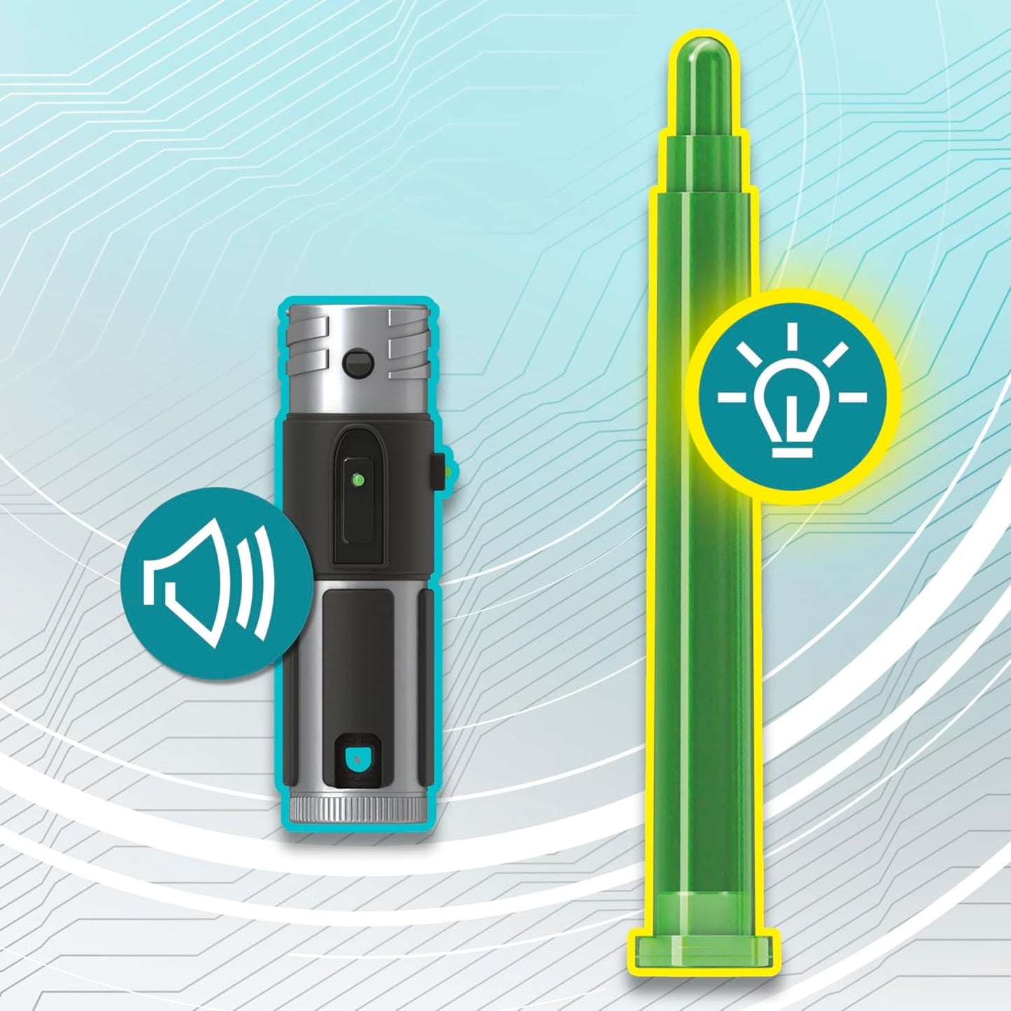 Star Wars Lightsaber Forge Yoda A" Green Customizable Electronic Lightsaber Toy for Kids 4+ – 4
