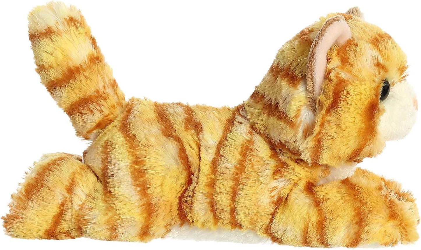 Aurora Adorable Mini FlopsieTM Ginger CatTM Stuffed Animal - Playful Ease - Timeless