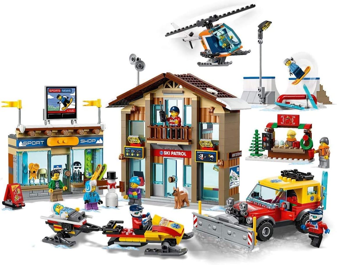 LEGO City Ski Resort 60203 Building Kit Snow Toy for 806 Pieces