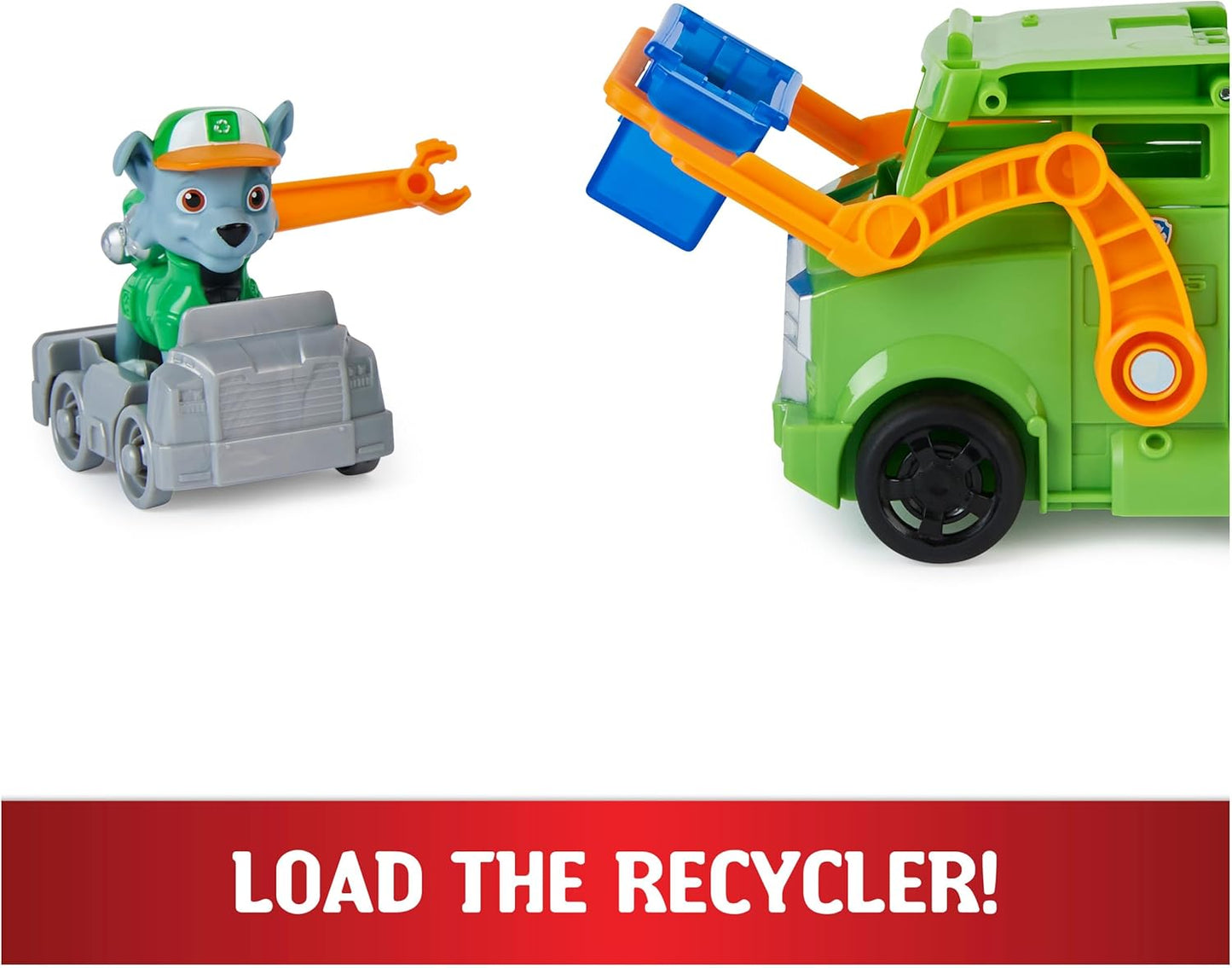 Paw Patrol Big Truck Pup's Rocky Transforming Toy Trucks with Action Figure for Ages 3