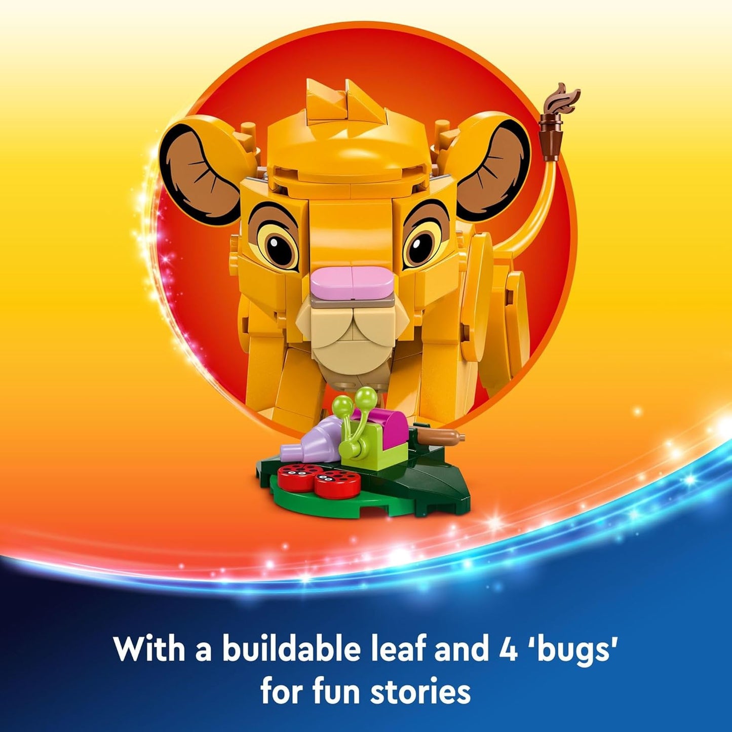 LEGO Disney Simba The Lion King Cub Buildable Disney Toy for Disney Collection Lion King Movie Toy Simba Toy Construction Playset
