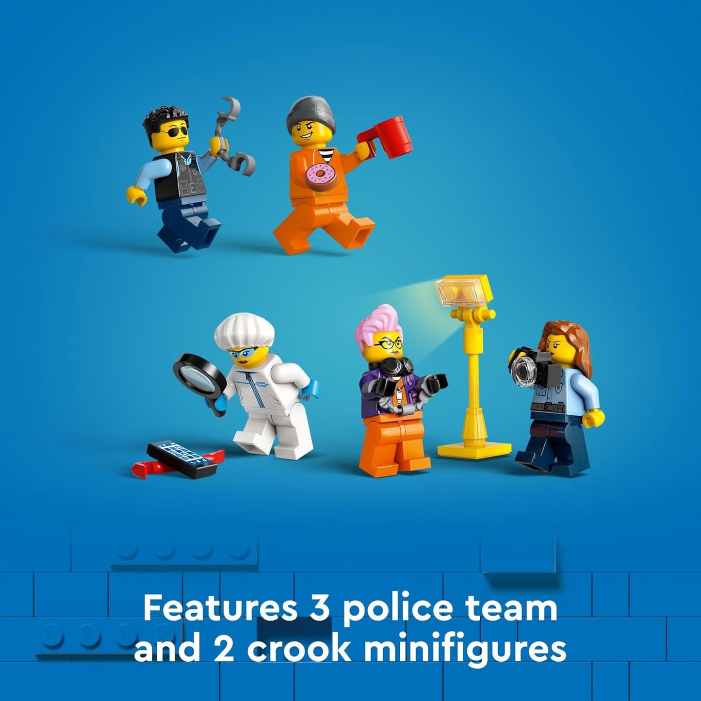 LEGO City Police Mobile Crime Lab Truck Toy Pretend Play Police Toy Includes Quad Bike 2
