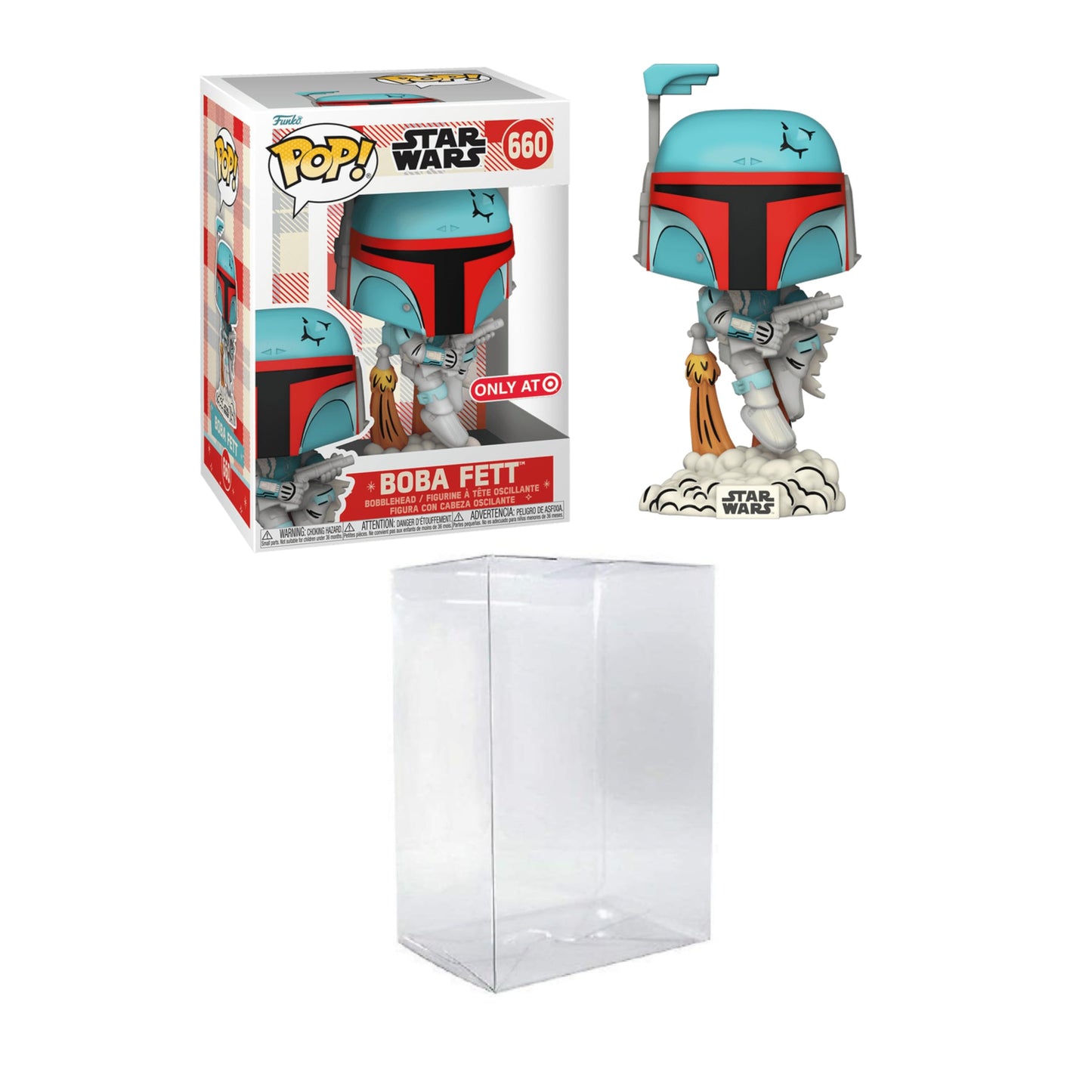 Star Wars Funko Pop! : Retro Reimagined - Boba Fett (Target Exclusive) with Byron's Attic Protector