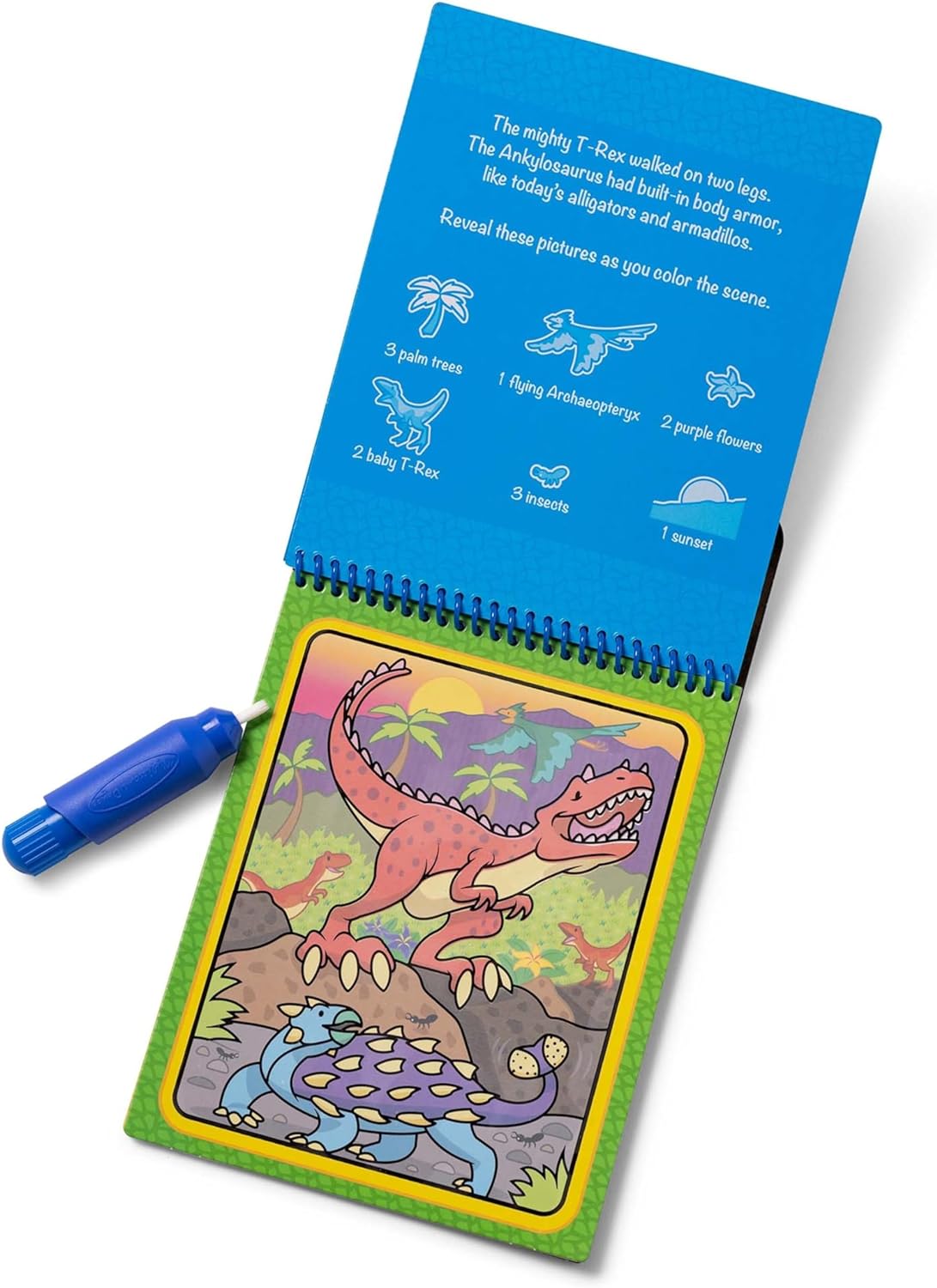 Melissa & Doug Melissa Doug On The Go Water Wow Reusable Water-Reveal Activity Pad -