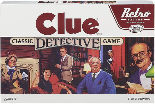 Hasbro Gaming Retro Series Clue 1986 Edition Board Game