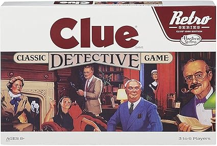 Hasbro Gaming Retro Series Clue 1986 Edition Board Game