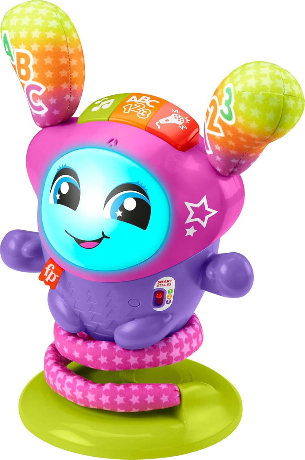 Fisher-Price DJ Bouncin' Star A" Musical Toy with Lights & Bouncing Action for Babies 6+ Months – 6