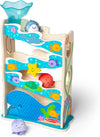 Melissa & Doug Melissa Doug Rollables Wooden Ocean Slide Infant and Toddler Toy 5 Pieces