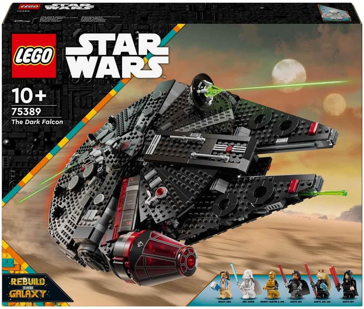 LEGO Star Wars The Black Falcon - Spaceship Set - Buildable Brick Vehicle