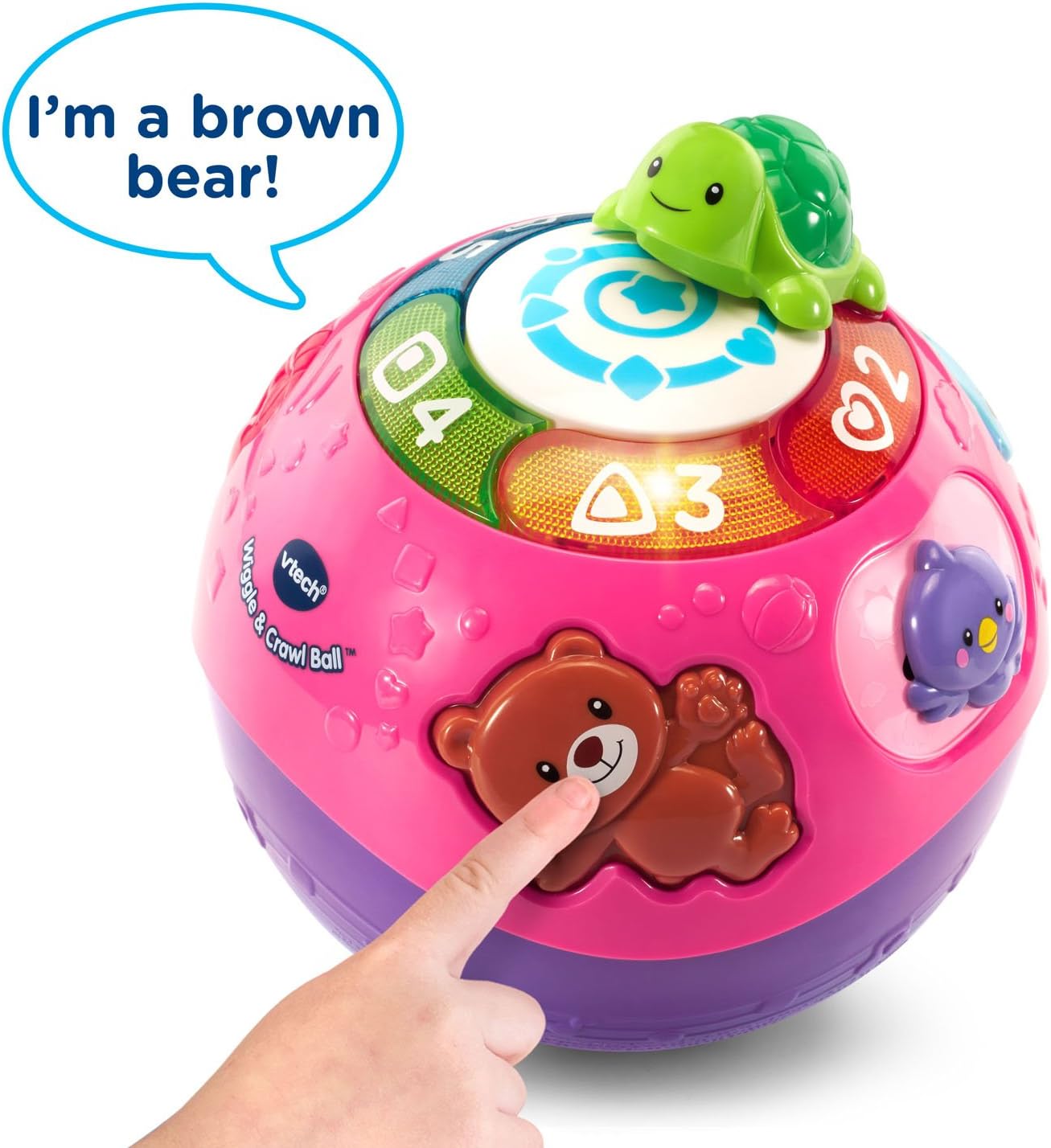 VTech Wiggle and Crawl Ball Purple