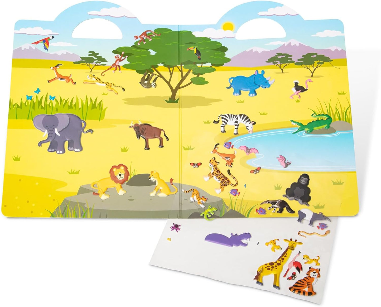 Melissa & Doug Melissa Doug Puffy Sticker Safari - 42 Reusable - FSC Certified