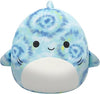 Squishmallows Original 8-Inch Luther Blue Tie-Dye Tiger Shark - Official Jazwares Plush