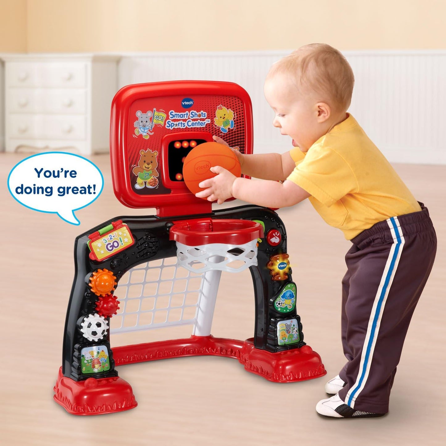 VTech Smart Shots Sports Center Frustration Free Packaging Red