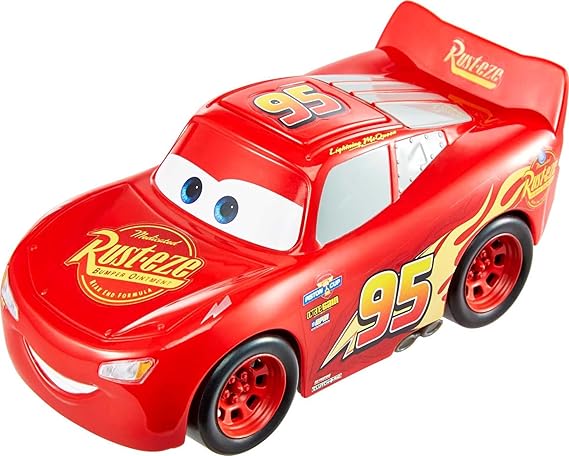 Disney Mattel Pixar Cars Track Talkers Lightning McQueen Talking Car - 5.5-Inch Collectible – 5