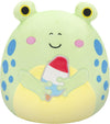Squishmallows Original 8-Inch Limell Frog with Blue Spots Holding Popsicle - Official Jazwares Plush