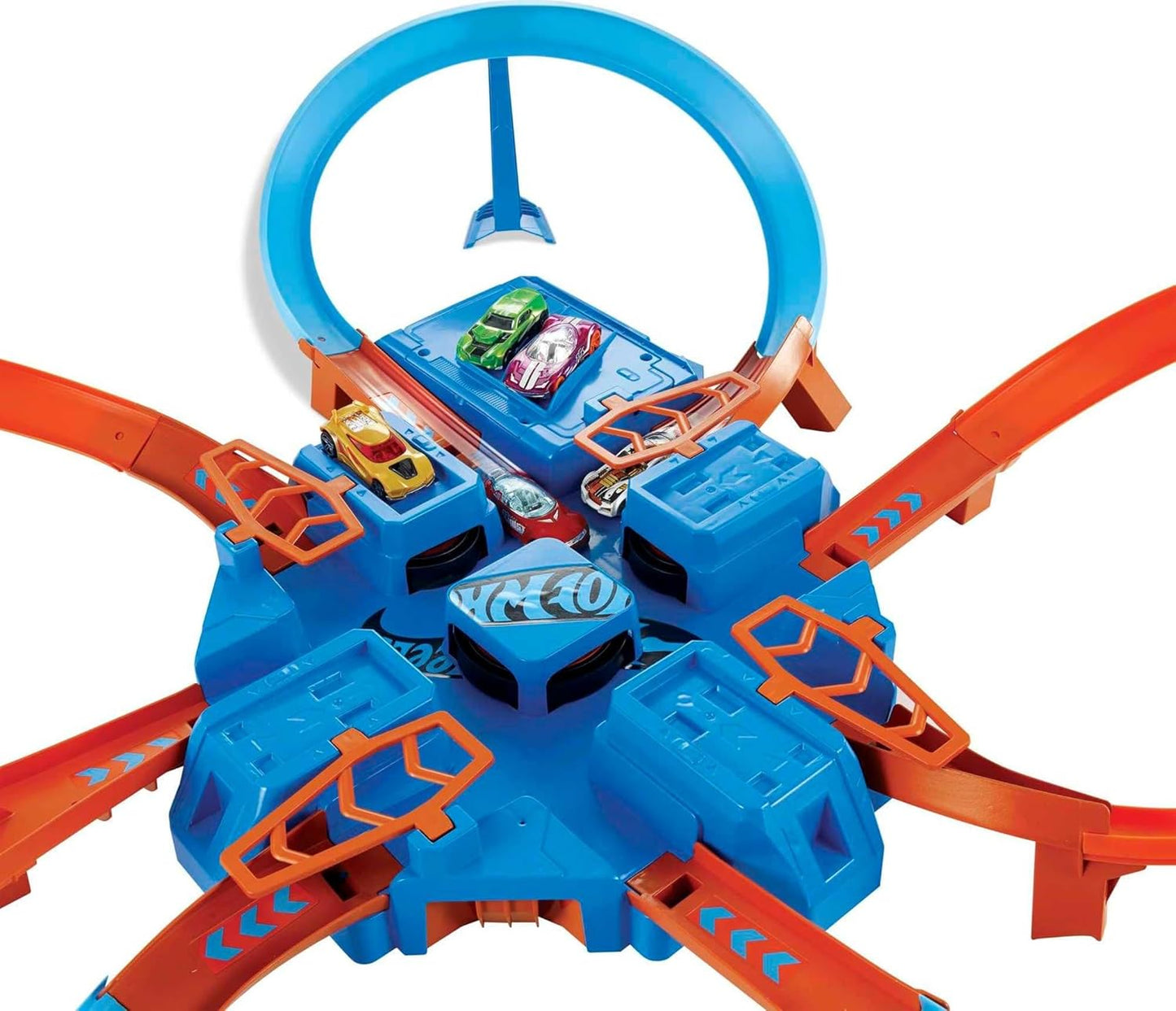 Hot Wheels Toy Car Track Set Criss Cross Crash with 164 Scale Vehicle