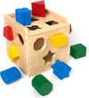 Melissa & Doug Melissa Doug Shape Sorting Cube - Classic Wooden Toy With 12 Shapes