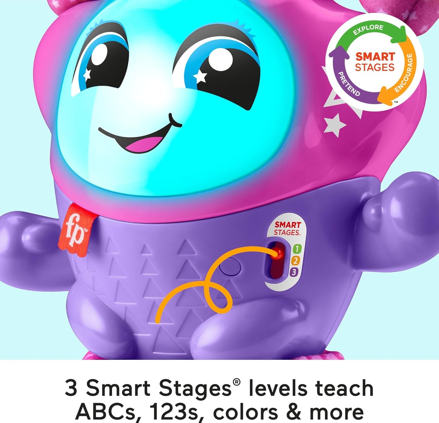 Fisher-Price DJ Bouncin' Star A" Musical Toy with Lights & Bouncing Action for Babies 6+ Months – 6