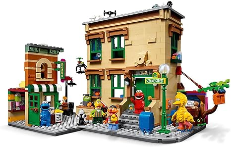 LEGO Ideas 123 Sesame Street 21324 Building Kit Awesome Build-and-Display Model Featuring