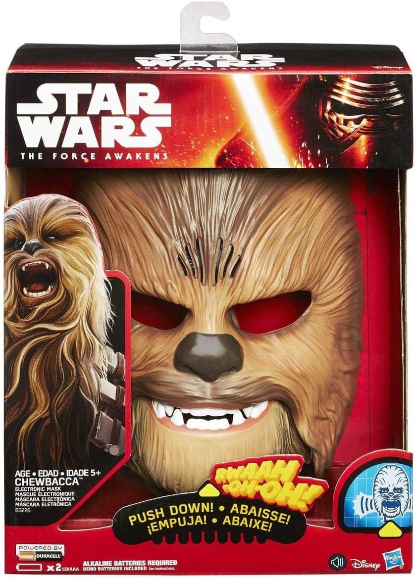STAR WARS Movie Roaring Chewbacca Wookiee Sounds Mask Funny GRAAAAWR Noises Sound Effects