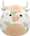 Squishmallows Original 20-Inch Celestino Sage Green Spotted Highland Cow - Official Jazwares Plush
