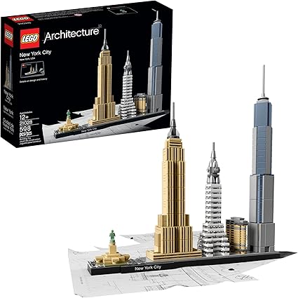 LEGO Architecture New York City 21028 Build It Yourself New York Skyline Model Kit and