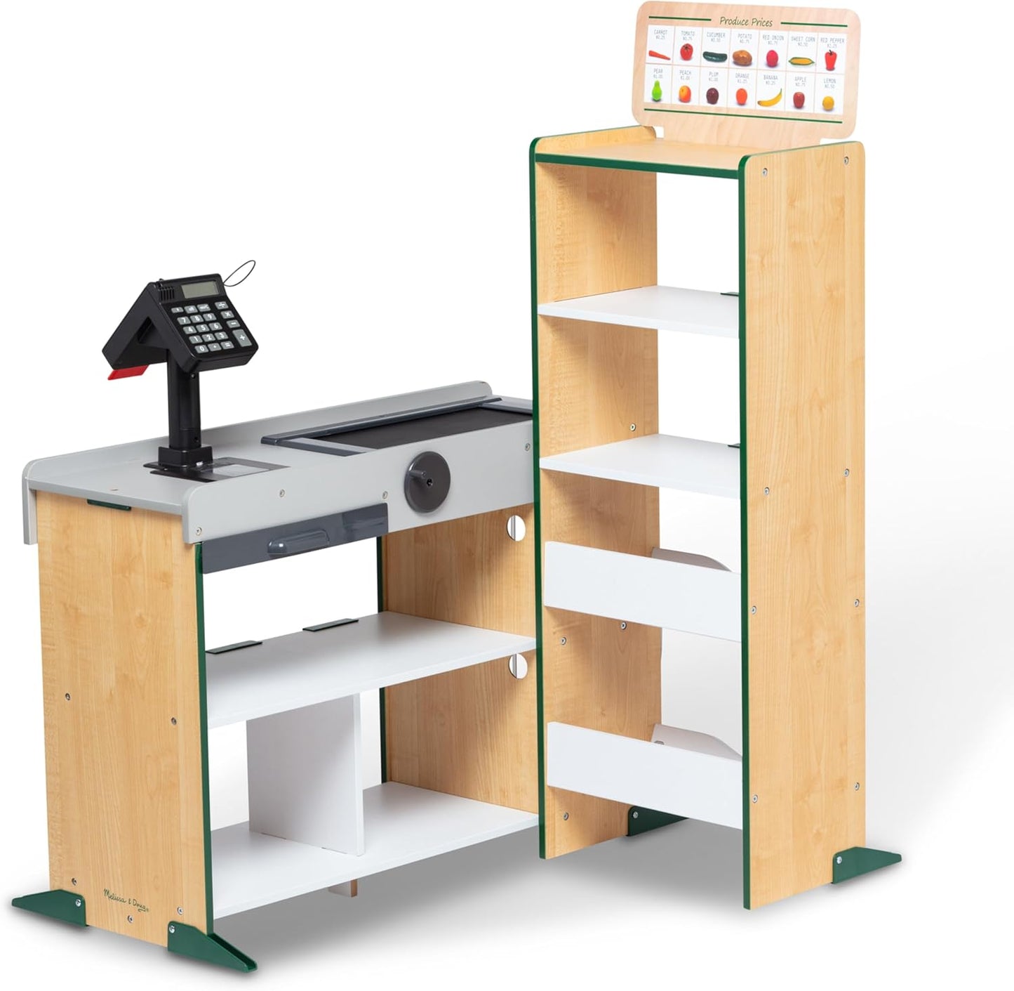 Melissa & Doug Melissa Doug Freestanding Wooden Fresh Mart Grocery Store - FSC Certified