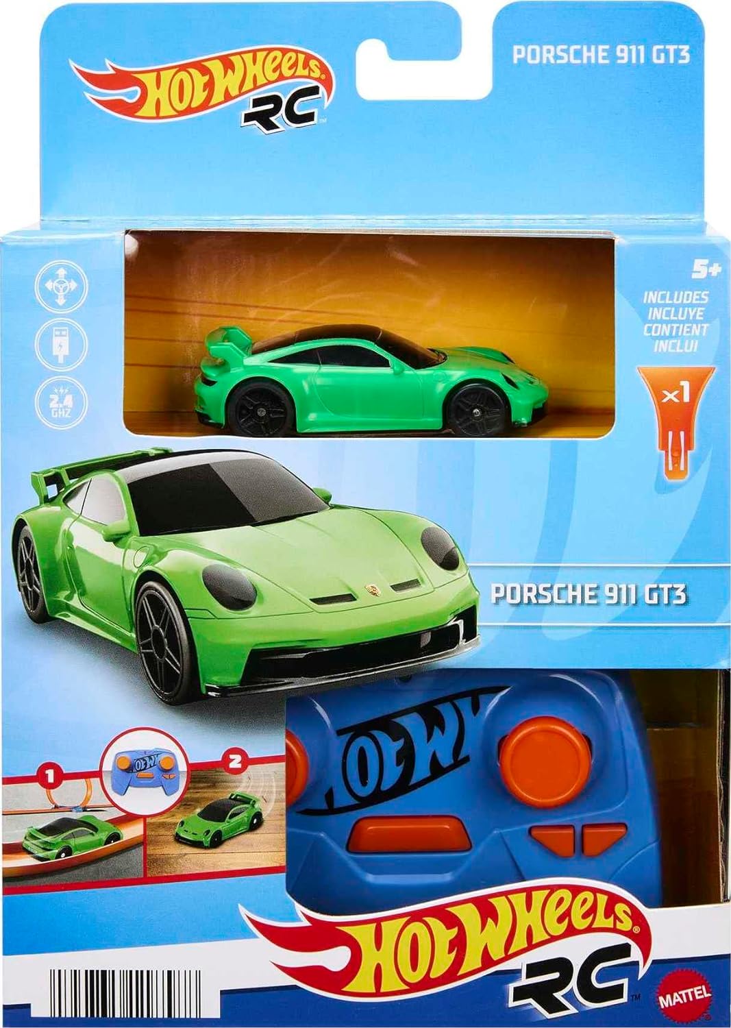 Hot Wheels RC Toy Car Remote-Control Nissan Z in 164 Scale with Controller USB Cable