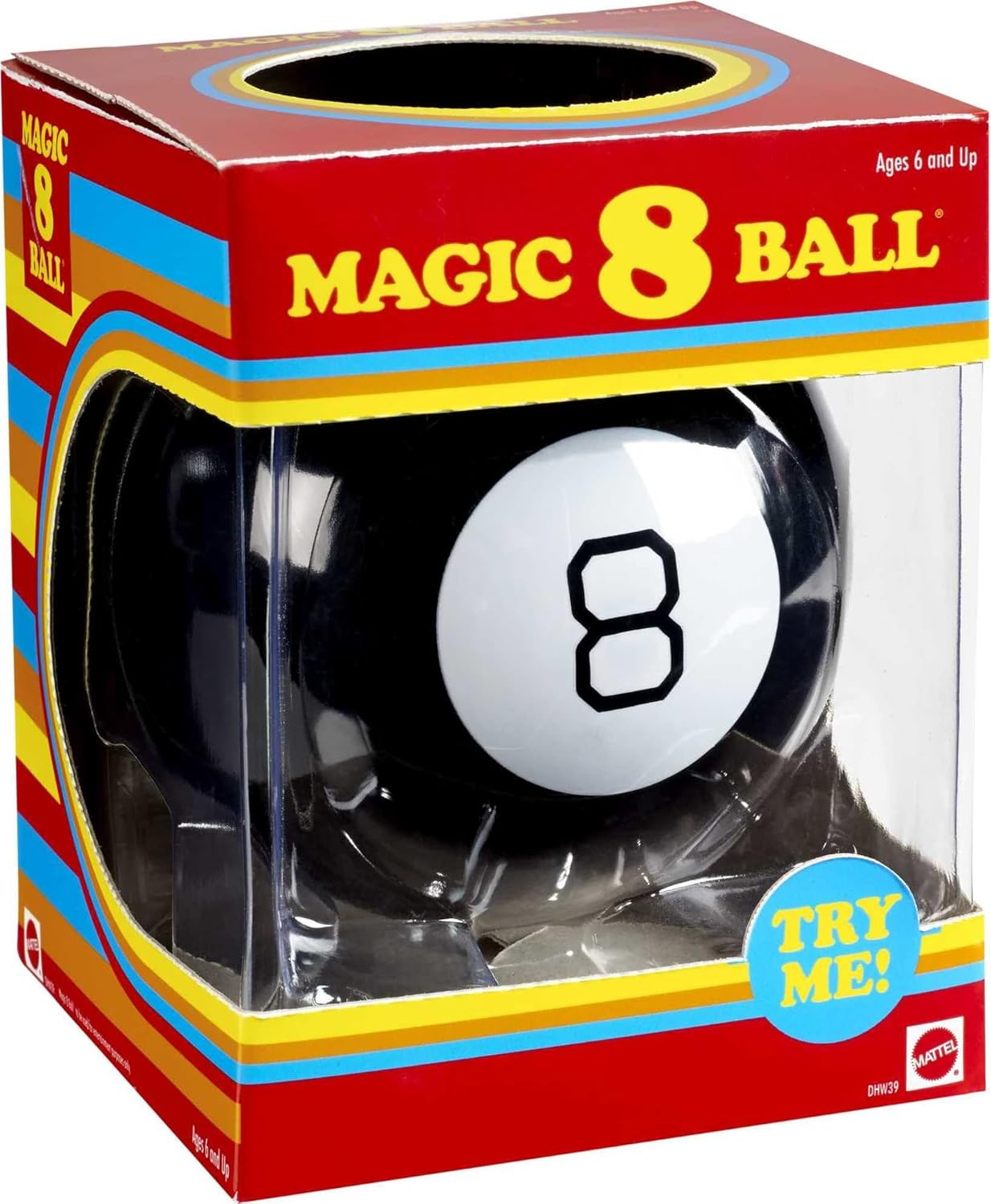 Magic 8 Ball Mattel Magic 8 Ball Toy Retro Themed Novelty Fortune Teller Ask a Question
