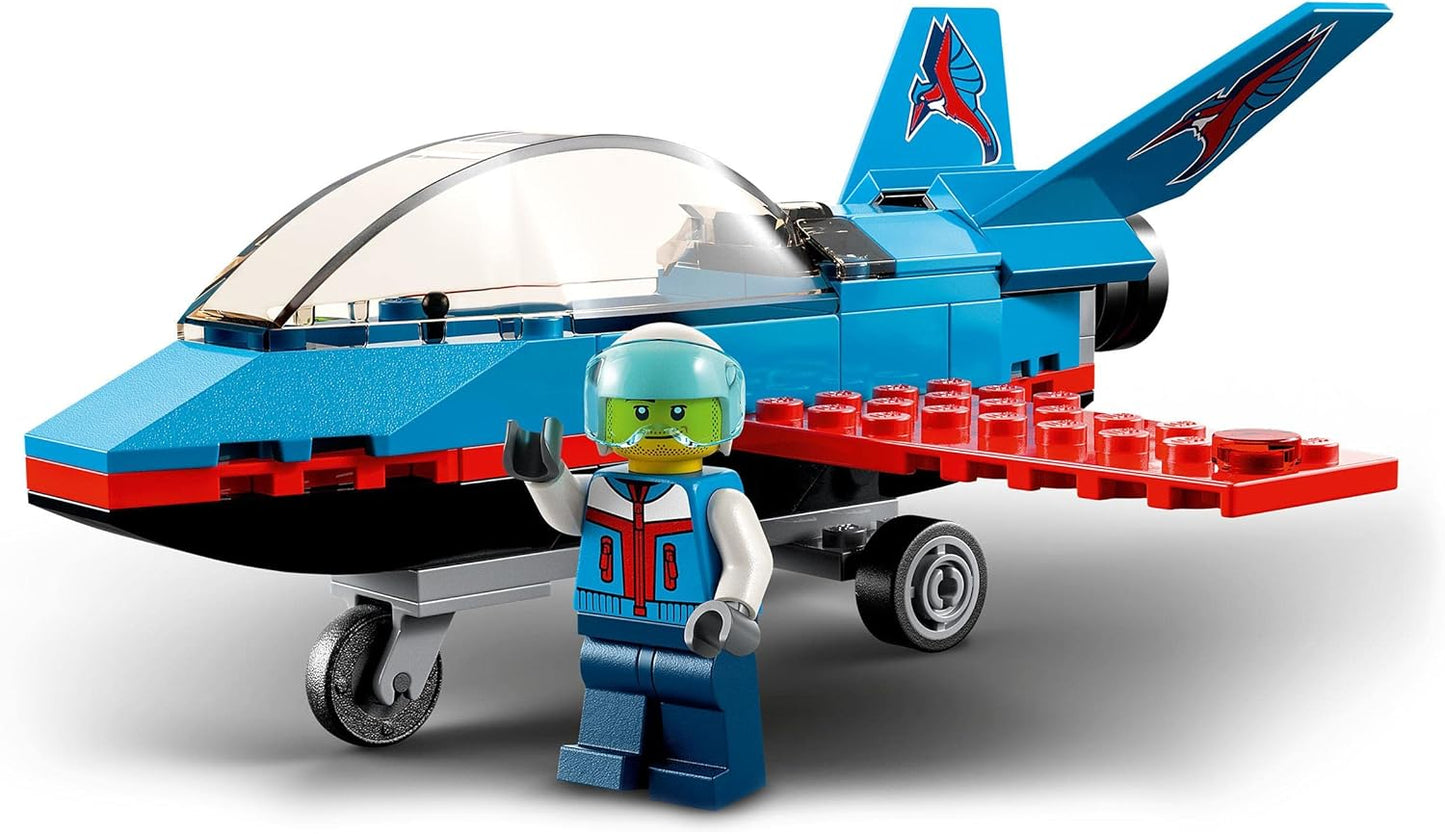 LEGO City Stunt Plane 60323 Building Kit Fun Toy Jet Playset for Aged 5