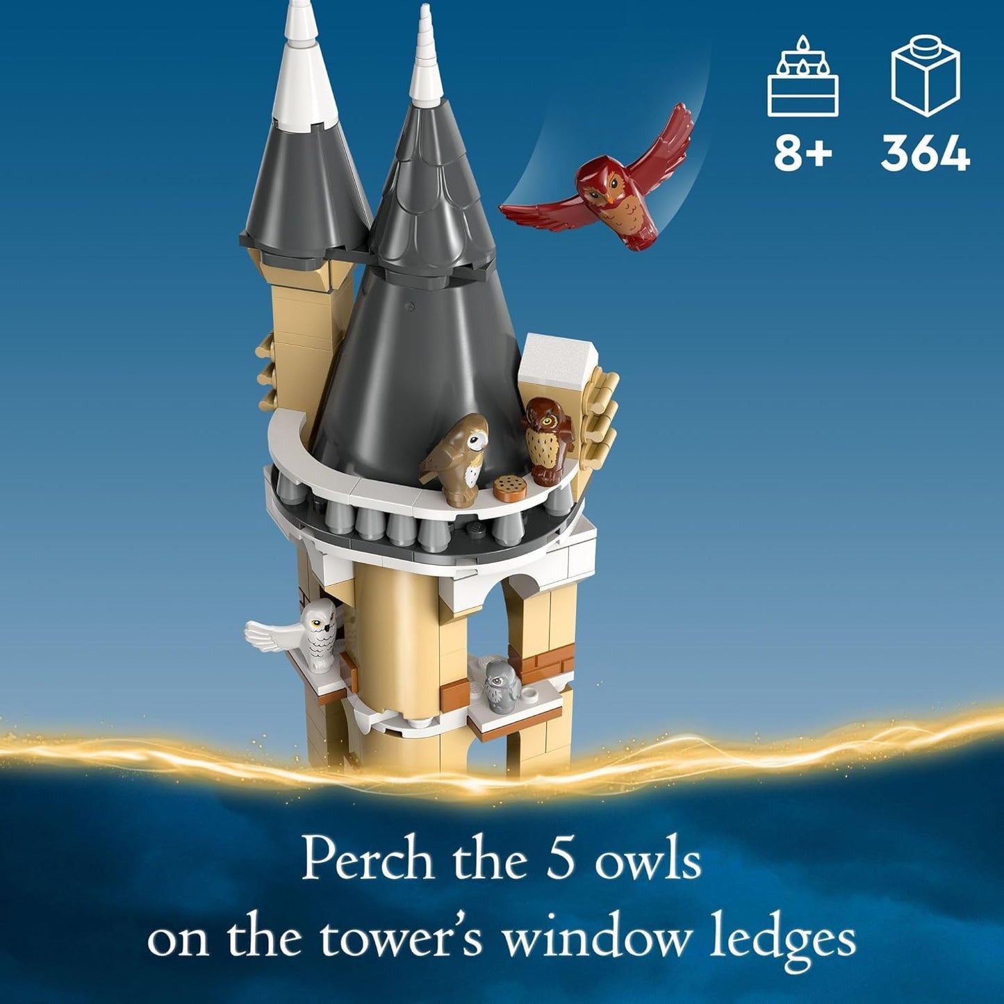 LEGO Harry Potter Hogwarts Castle Owlery Toy Wizarding World Fantasy Toy for Girls and Boys Harry Potter Castle Playset