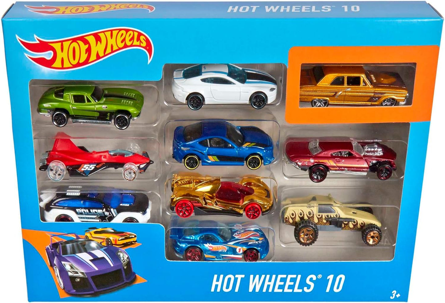 Hot Wheels Toy Cars Trucks 10-Pack Set of 10 164 Scale Vehicle
