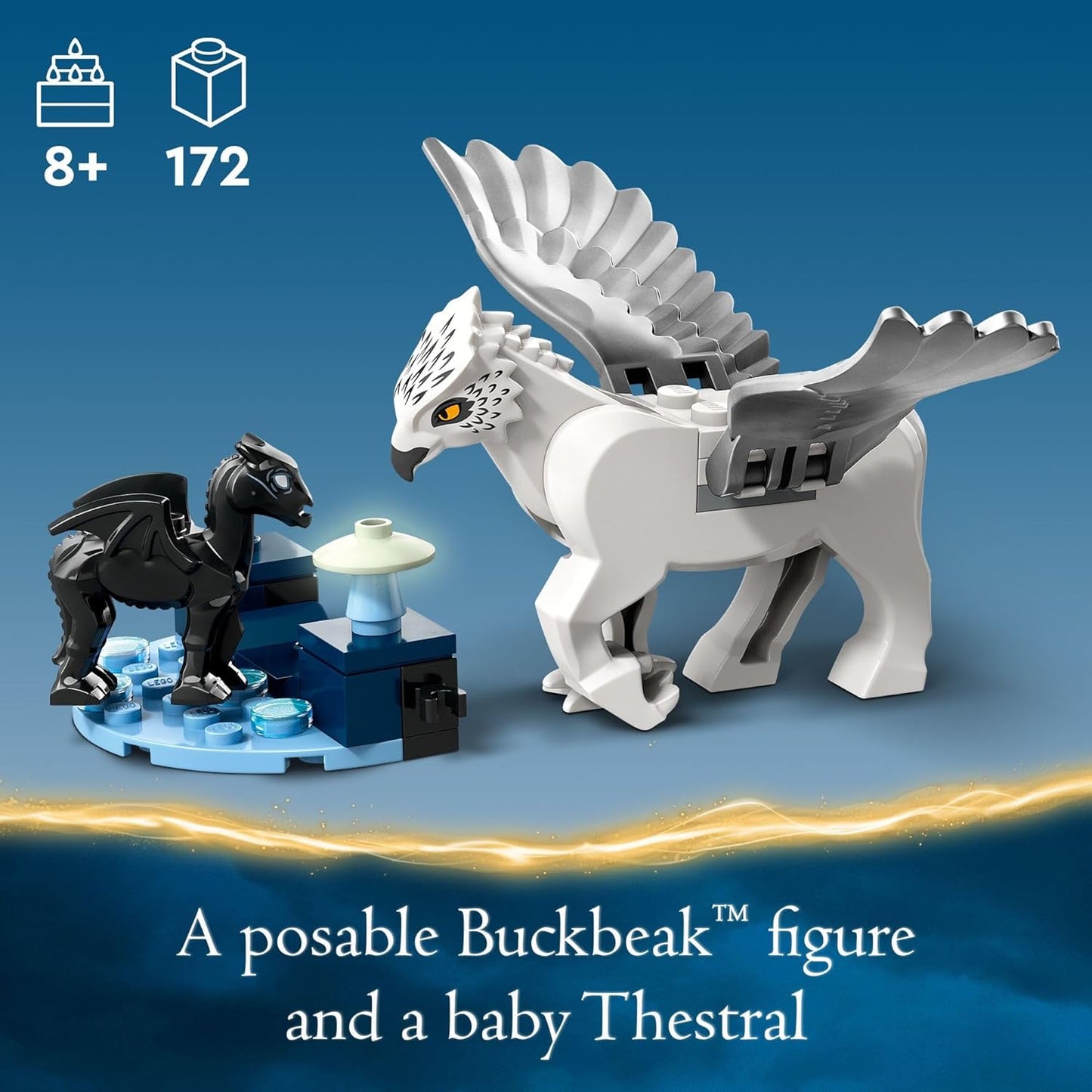 LEGO Harry Potter Forbidden Forest Magical Creatures Glow in The Dark Toy for with