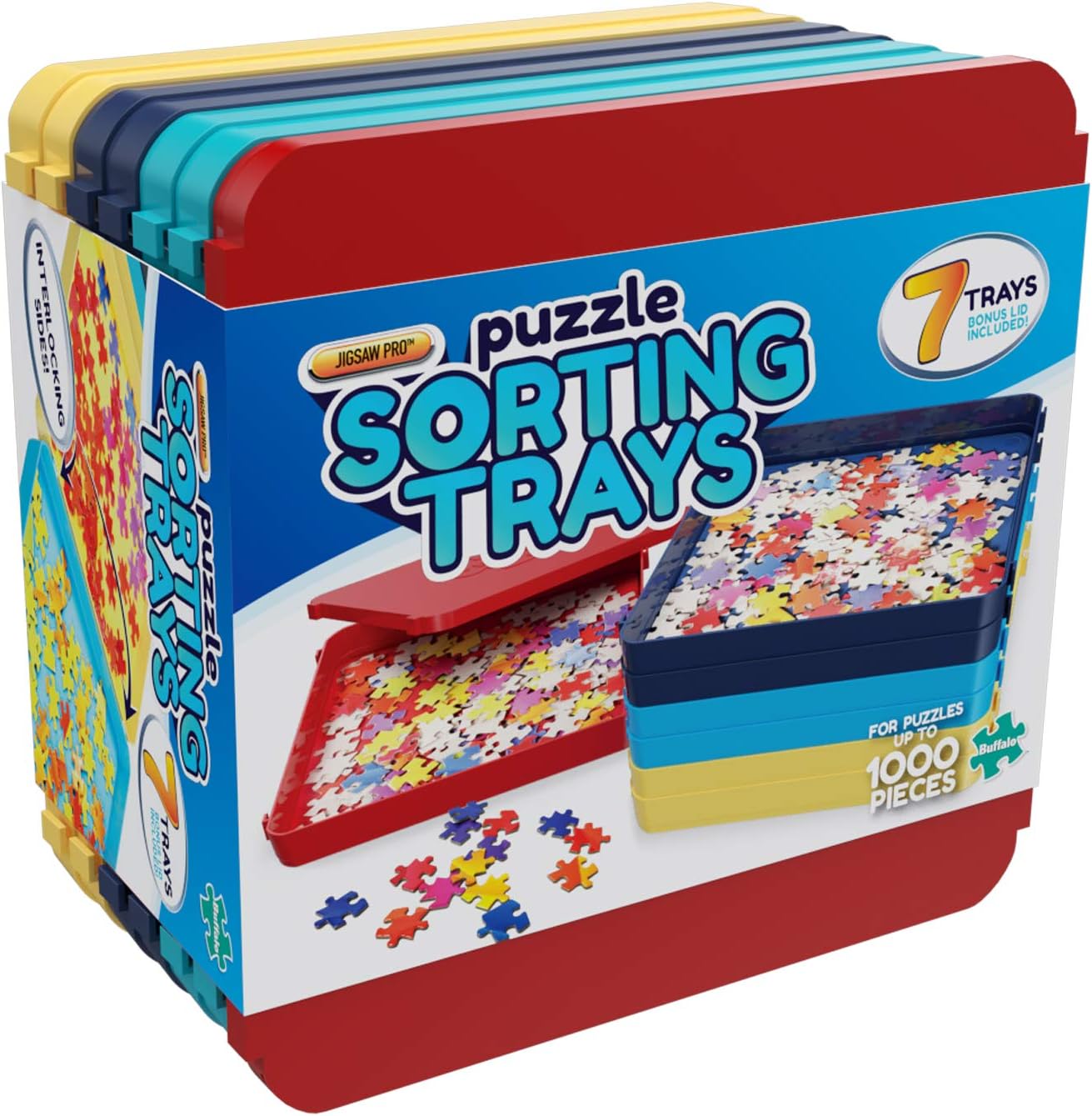 Buffalo Games Buffalo - Puzzle Sorting Trays - 7 Count Pack of 1