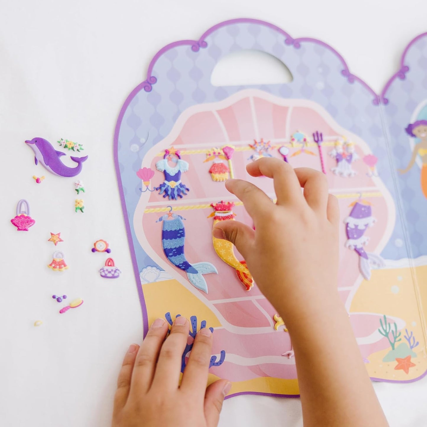 Melissa & Doug Melissa Doug Puffy Sticker Activity Book Mermaids - 65 Reusable - FSC