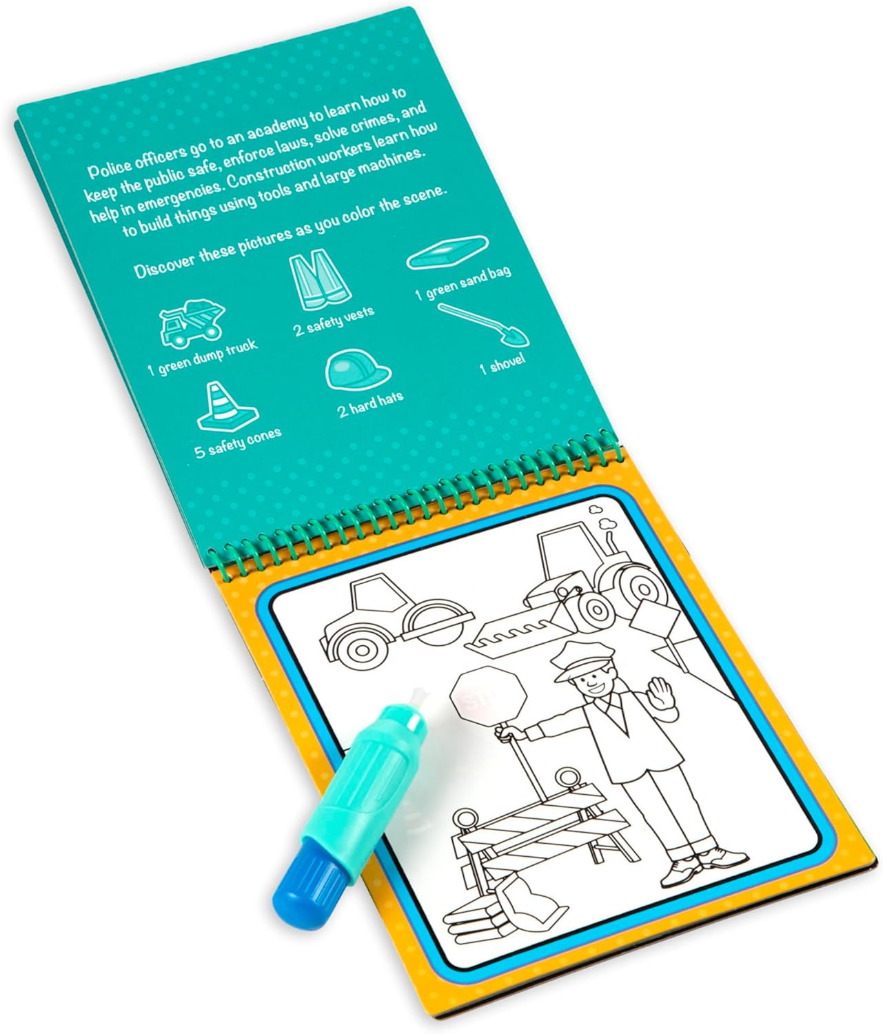 Melissa & Doug Melissa Doug On The Go Water Wow Reusable Water-Reveal Activity Pad-