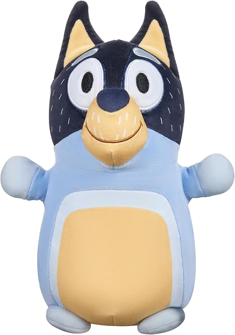 Squishmallows Original Bluey 10-Inch Bandit HugMees - Medium-Sized Ultrasoft Official Jazwares Plush