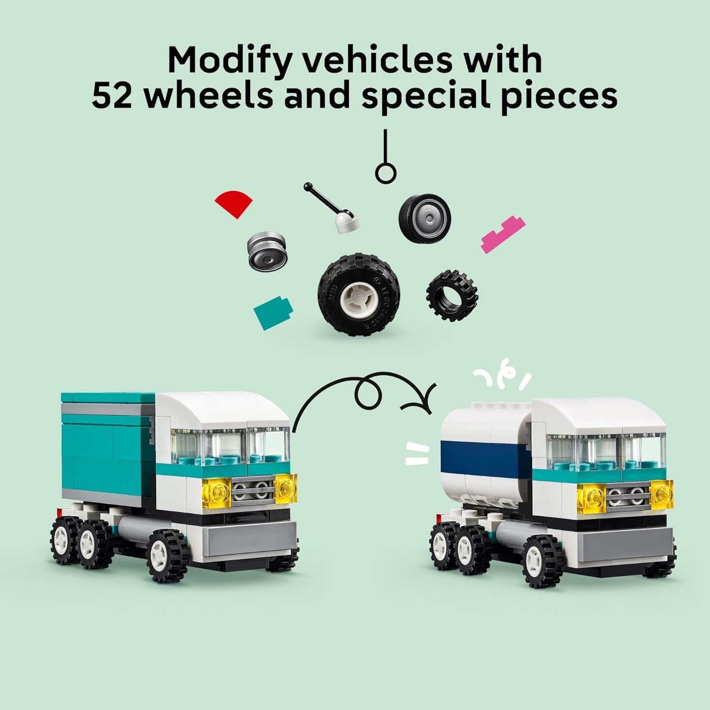 LEGO Classic Creative Vehicles A" Colorful Building Kit