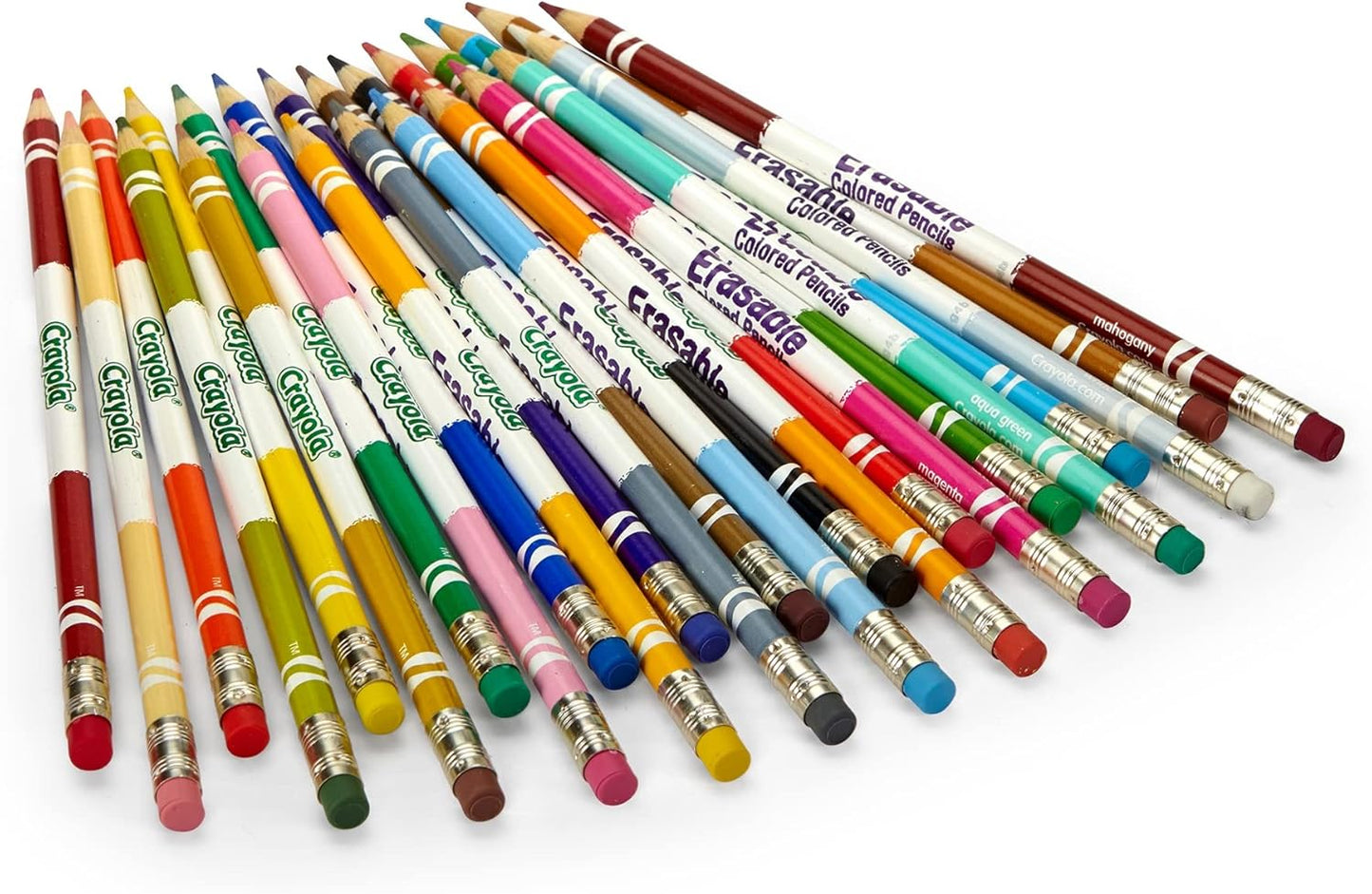 Crayola Erasable Colored Pencils (24ct) A" Vibrant Colors Easy to Erase – 24