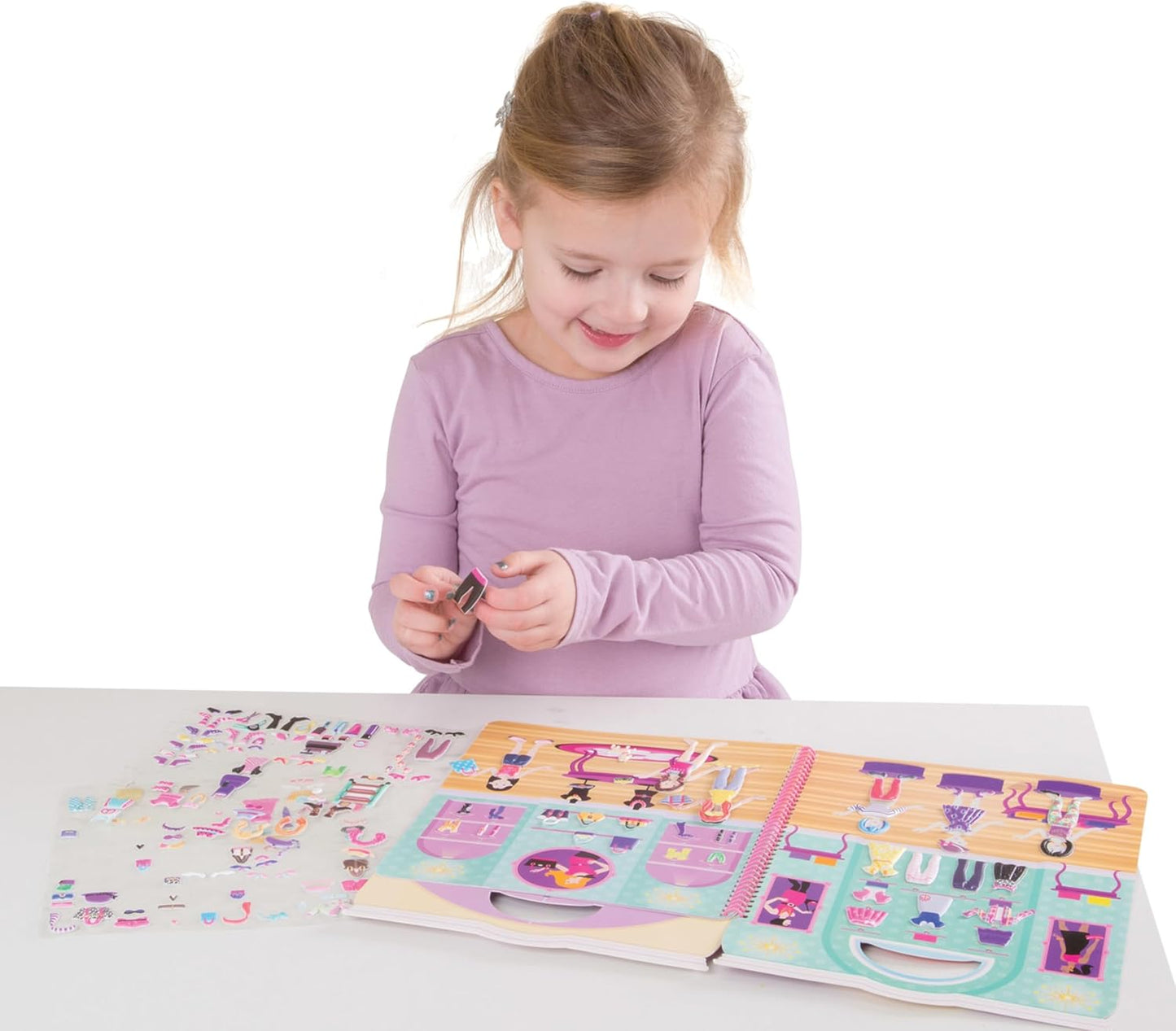 Melissa & Doug Melissa Doug Puffy Sticker Activity Book Day of Glamour - 196 Reusable -